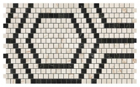 Mosaico Honeycomb Warm Lapp. 30X49 керамогранит