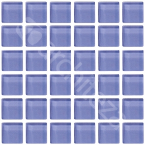 Gloss 15x15x4 mm - CG717  Прозрачная стекл. мозаика