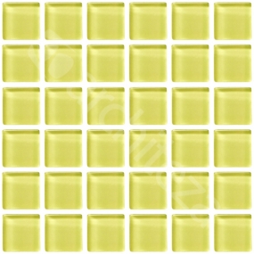 Gloss 15x15x4 mm - CG746  Прозрачная стекл. мозаика