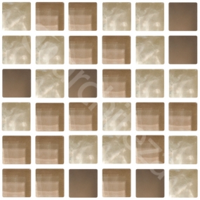 Ecru Candy Satin Мозаика 15x15-(8)-13