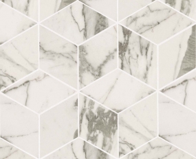 Statuario Select Mos. Esagono Lapp. 30X35 керамогранит