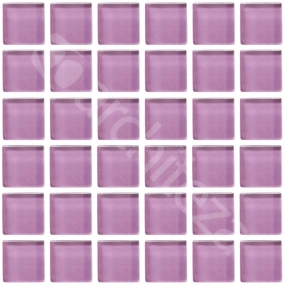 Gloss 15x15x4 mm - CG733  Прозрачная стекл. мозаика
