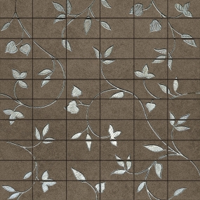 Urbana 45x45 Antracite Mosaico Fiore Naturale Rettificato tono H516