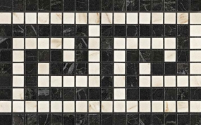 Noir/Cremo Greca Mosaico 18,5x30 керамогранит