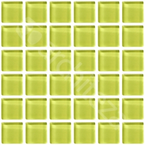 Gloss 15x15x4 mm - CG745  Прозрачная стекл. мозаика