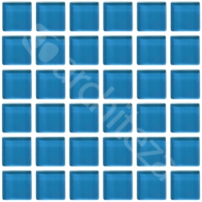 Gloss 15x15x4 mm - CG701  Прозрачная стекл. мозаика