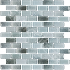 Ice Cube Grigio стеклянная мозаика 23X48X8mm на сетке