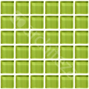 Gloss 15x15x4 mm - CG744  Прозрачная стекл. мозаика