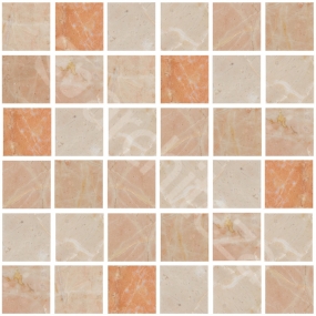 Полированная каменная мозаика TOZZETTO CM. 2,5X2,5X1 BRECCIA PERNICE
