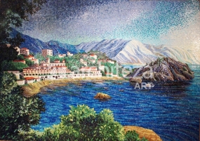 Панно персональное худож."Пейзаж 2.Чехия" из мозаики Multicolor, Diamante, Sharm