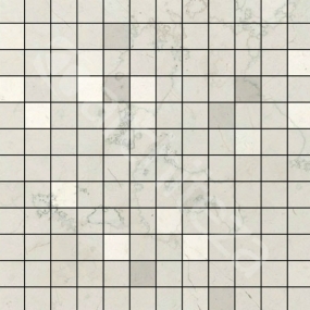 TOZZETTO CM. 2,5X2,5X1 Biancone Lucido SU RETE на сетке размером 30,5X30,5