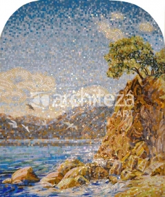Панно персональное "Фреска 3" из мозаики Architeza Multicolor, Diamante, Sharm