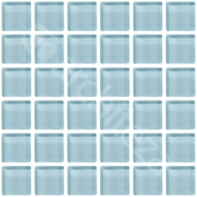 Gloss 15x15x4 mm - CG703  Прозрачная стекл. мозаика