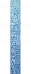 Растяжка из стеклянной мозаики  SHARM-BLU