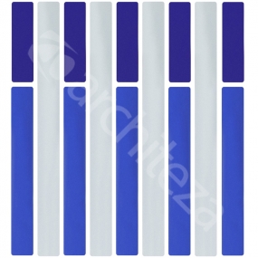 ZEBRA COLD 148x306x8mm, Бордюр из стеклянной мозаики-(14)-08