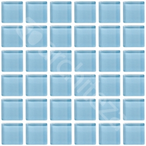 Gloss 15x15x4 mm - CG706  Прозрачная стекл. мозаика