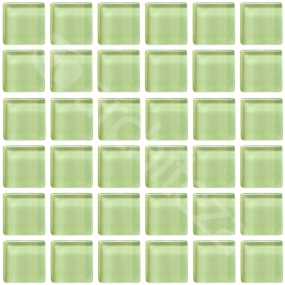Gloss 15x15x4 mm - CG757  Прозрачная стекл. мозаика
