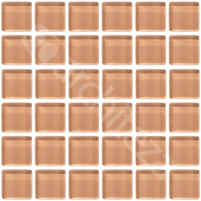 Gloss 15x15x4 mm - CG738  Прозрачная стекл. мозаика