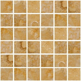 Полированная каменная мозаика TOZZETTO CM. 2,5X2,5X1 GIALLO