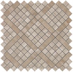 Travertino Silver Diagonal Mosaic 30,5x30,5 керамогранит