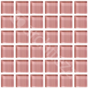 Gloss 15x15x4 mm - CG726  Прозрачная стекл. мозаика