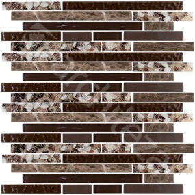 Мозаика Pan_Ol_05 (стекло+камень+ракушки), 15X48X98X198mm