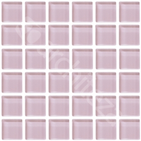 Gloss 15x15x4 mm - CG728  Прозрачная стекл. мозаика