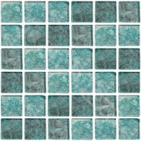 Caprice CAP35 48x48x8mm, стеклянная мозаика (светлосиний)