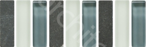 PASTILLE DULL 48x306mm,Бордюр из стеклянной и мраморной мозаики -(KM-1)