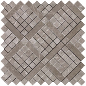 Grey Fleury Diagonal Mosaic 30,5x30,5 керамогранит