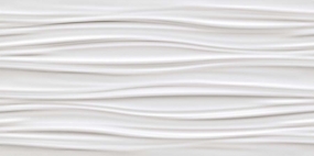 Керамическая плитка 3D Ribbon White Matt 40x80