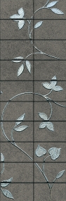 Urbana 15x45 Antracite Listello Mosaico Fiore тон H516