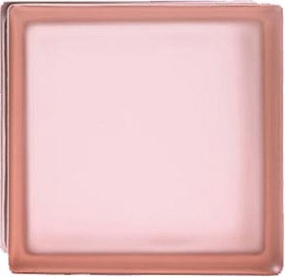 Стеклоблок 198 Pink 1- sided, без волны