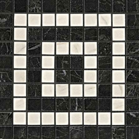 Noir/Cremo Angolo Mosaico 18,5x18,5 керамогранит