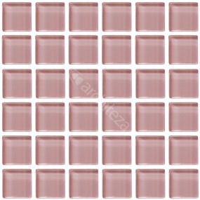 Gloss 23x23x8 mm - CG925 - прозрачная стекл. мозаика -(18)-12